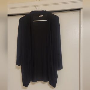 Maurices Black Open Front Cardigan Size XL